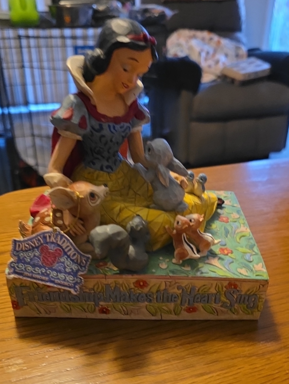 Jim Shore Disney Tradition SNOW white Friendship Makes The Heart Sing